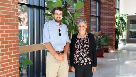 Samuel Bibby (right) and Dr. Marisol Berti